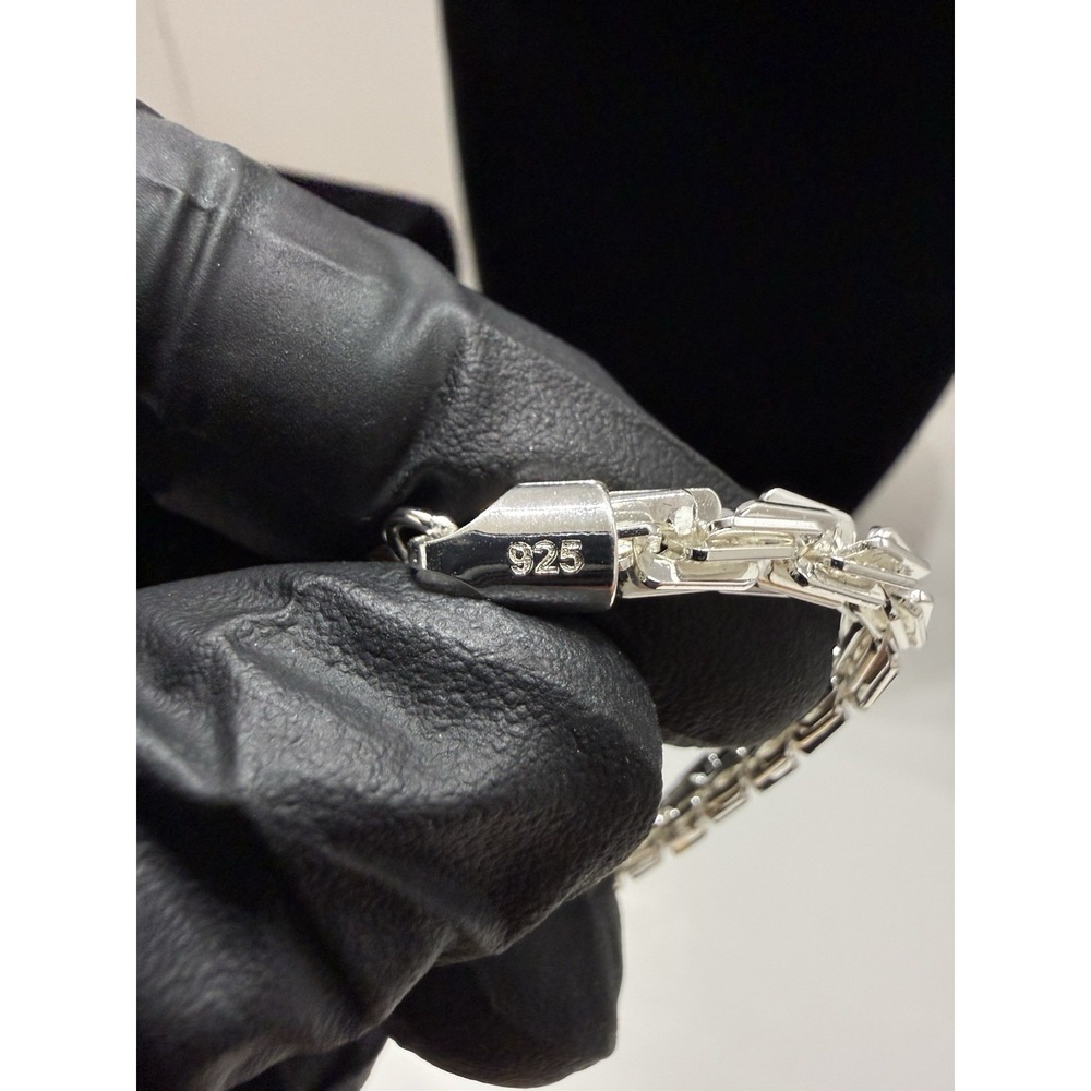 milano bracelet silver filled 8 inch 5mm stamped lobster clasp - Picture 4 of 8